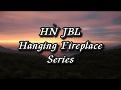 23.6 インチ 燃える火穴 ISO9001 吊るし 燃える火炉 吊り壁炉